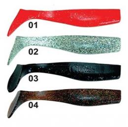Vláèecí ryba SD 1B 16cm / 6ks ICE fish (kopyto) jednobarevná