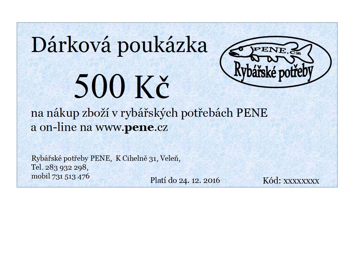 Dárkový poukaz na rybáøské potøeby v cenì 300 - 5000 Kè - zvìtšit obrázek