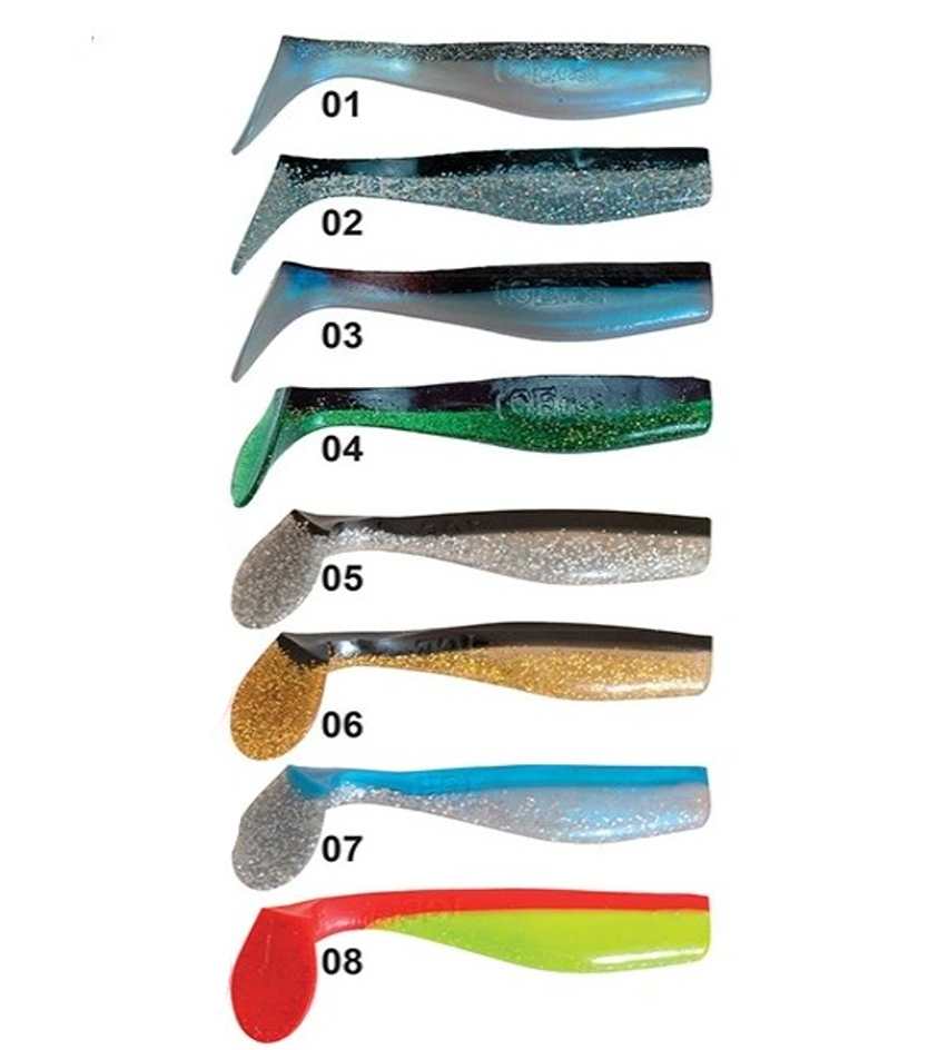 Vláèecí ryba SD 2B 13cm / 8ks ICE fish (kopyto) dvojbarevná - zvìtšit obrázek