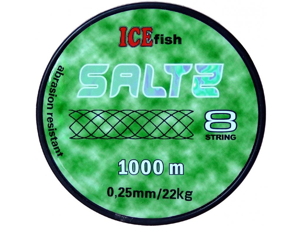 ICE fish Pletená šňůra Saltz 0,25 mm / 22kg